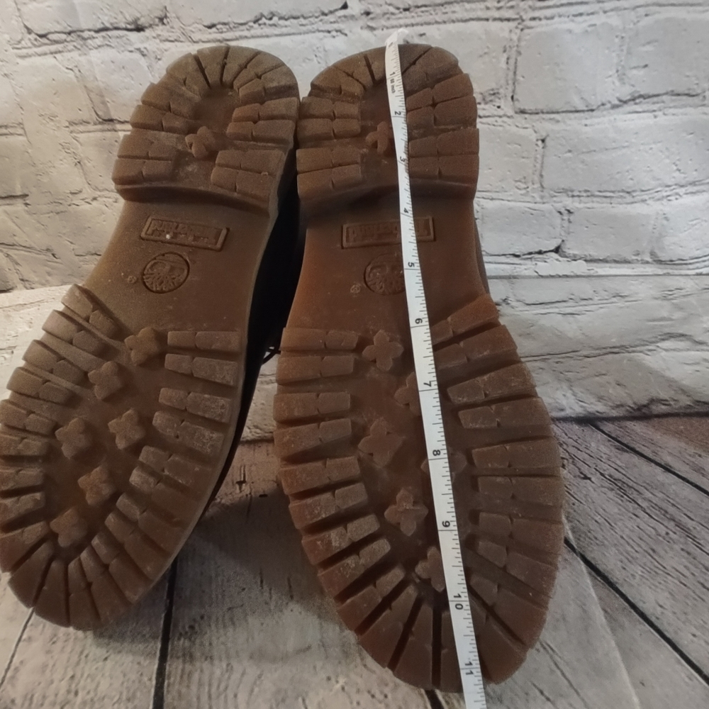 Timberland Lace Up Brown Leather Boots  Two-Tone  9.5 - Picture 12 of 16